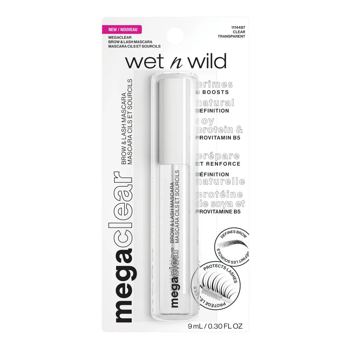 Gel de Sobrancelhas e Cílios - Mega Clear Brow & Lash Mascara