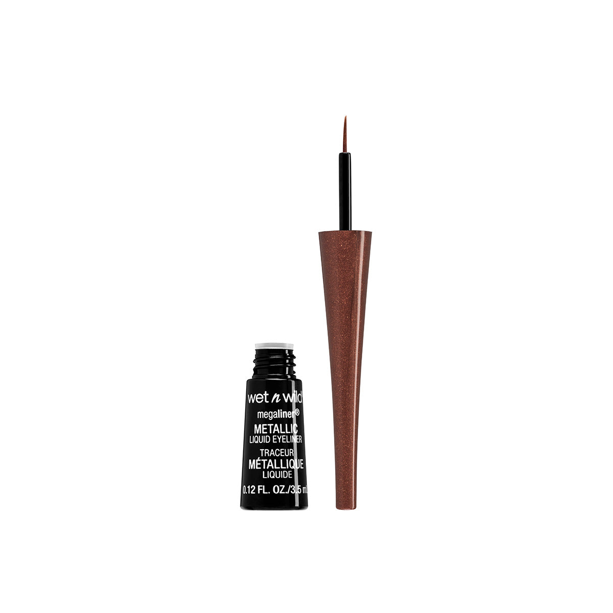 Delineador de Olhos - MegaLiner Metallic Liquid Eyeliner - Metallic Brown