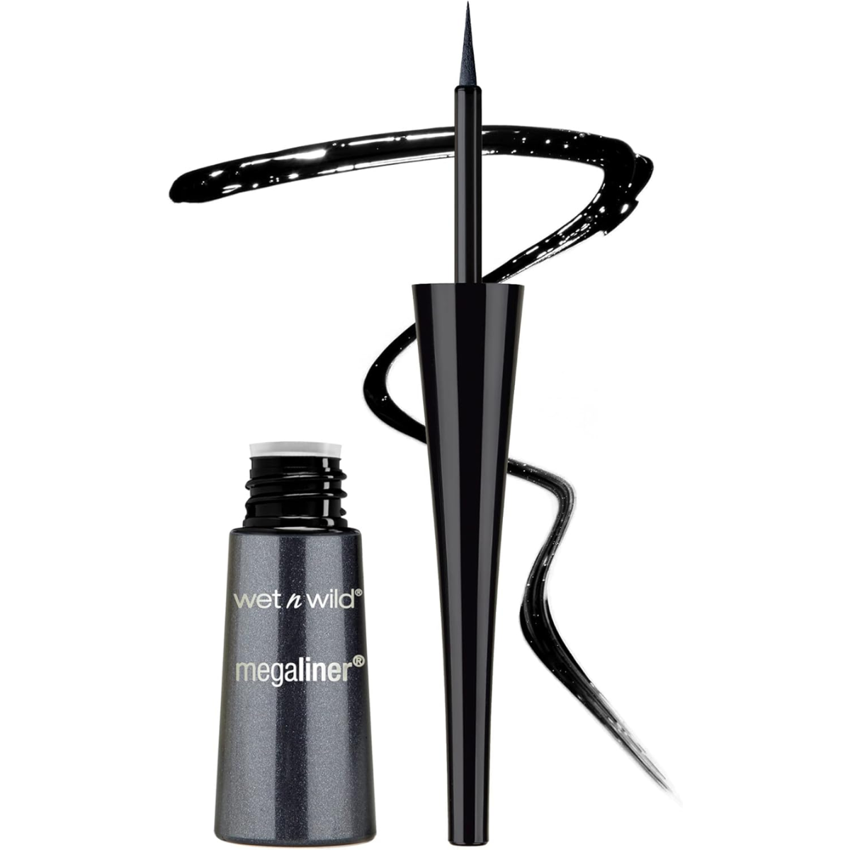 Delineador de Olhos - MegaLiner Liquid Eyeliner - Black