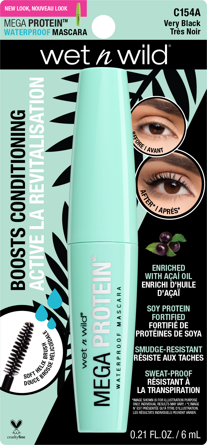 Máscara de Cílios à Prova D'Agua - Mega Protein Waterproof Mascara