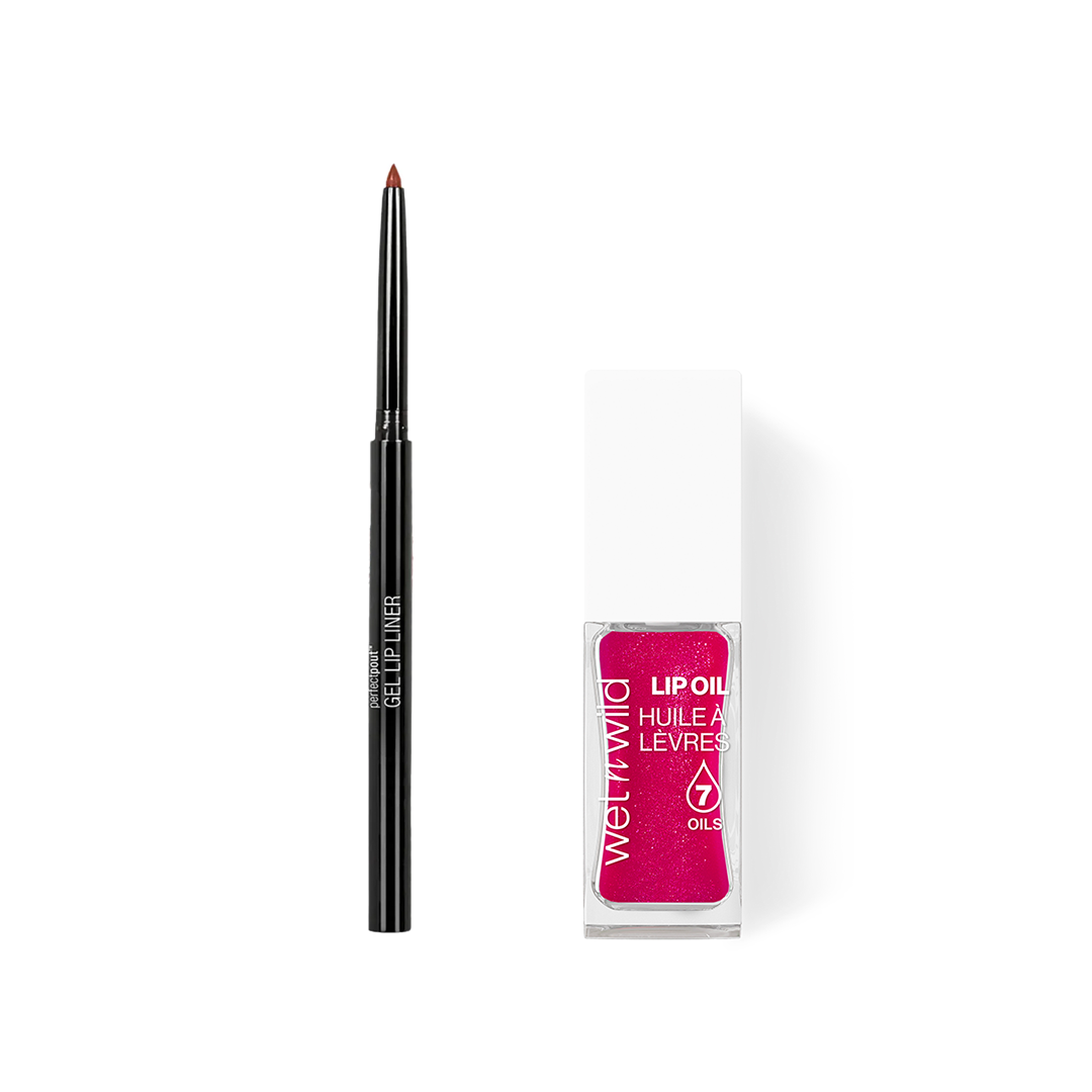 Kit 1 Lip Oil + 1 Delineador Labial em Gel