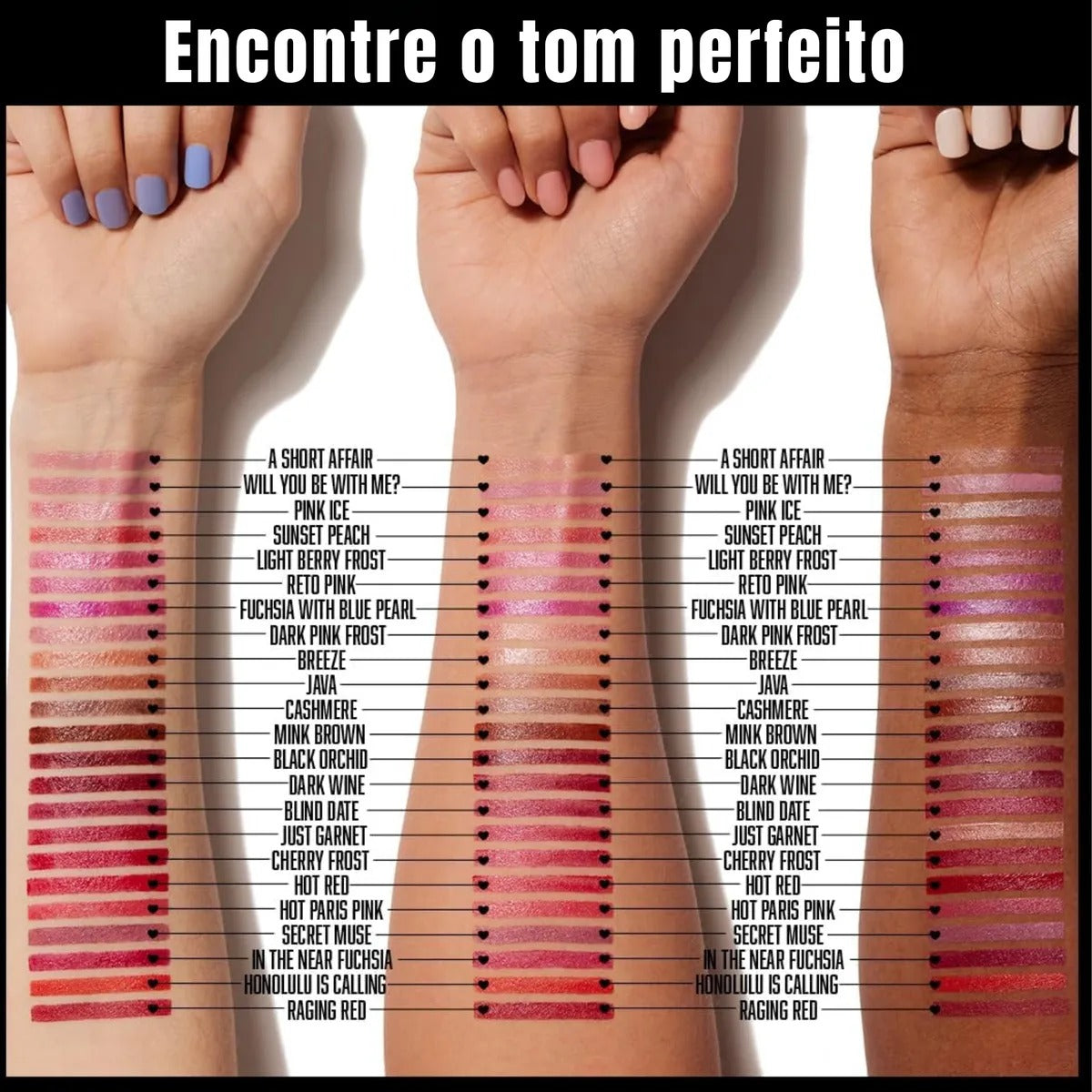 Batom Cremoso - Silk Finish Lipstick - Black Orchid