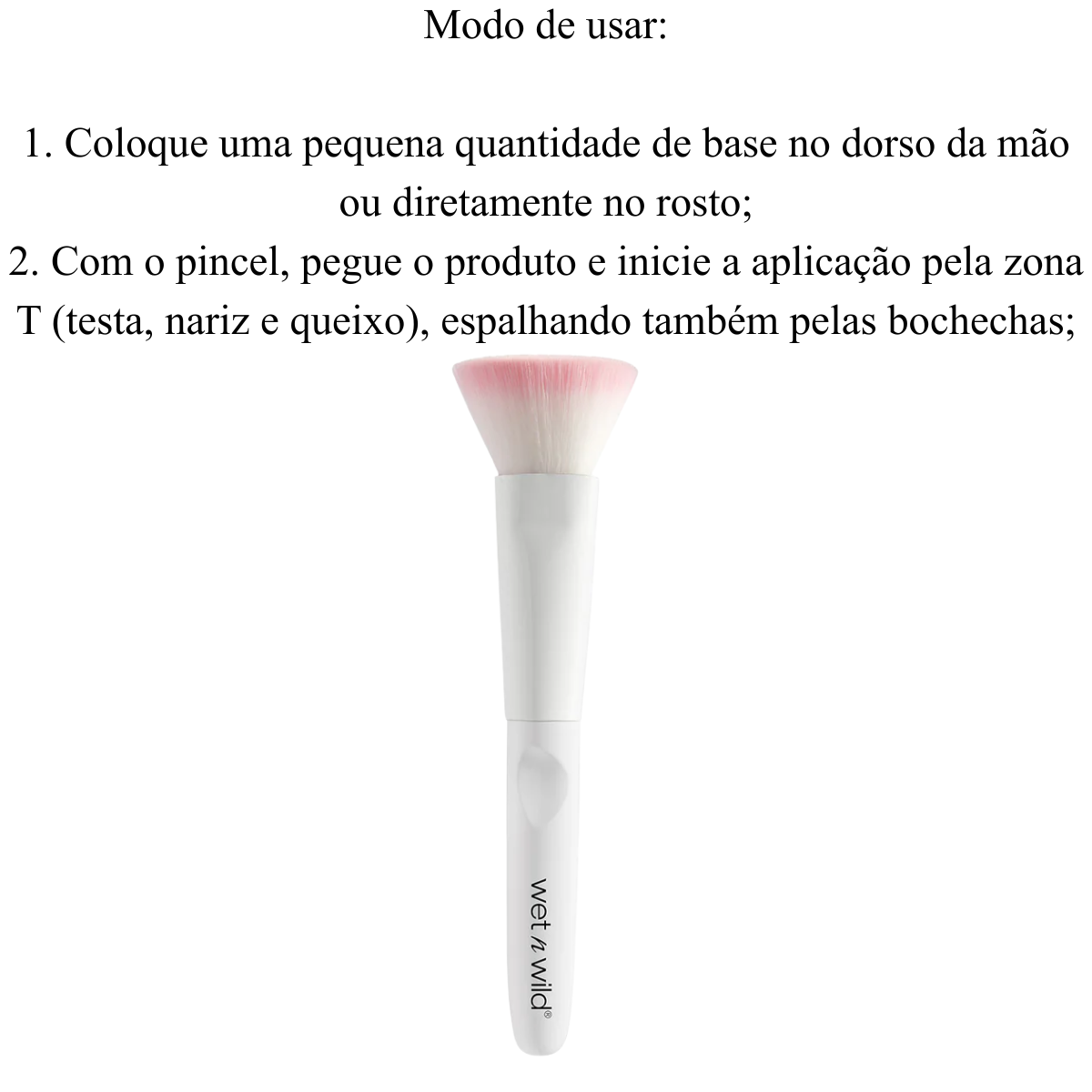 Pincel Reto para Base - Flat Top Brush