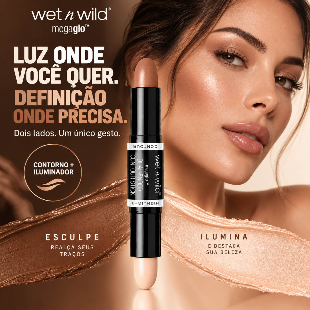 Contorno em Bastão - MegaGlo Dual-Ended Contour Stick