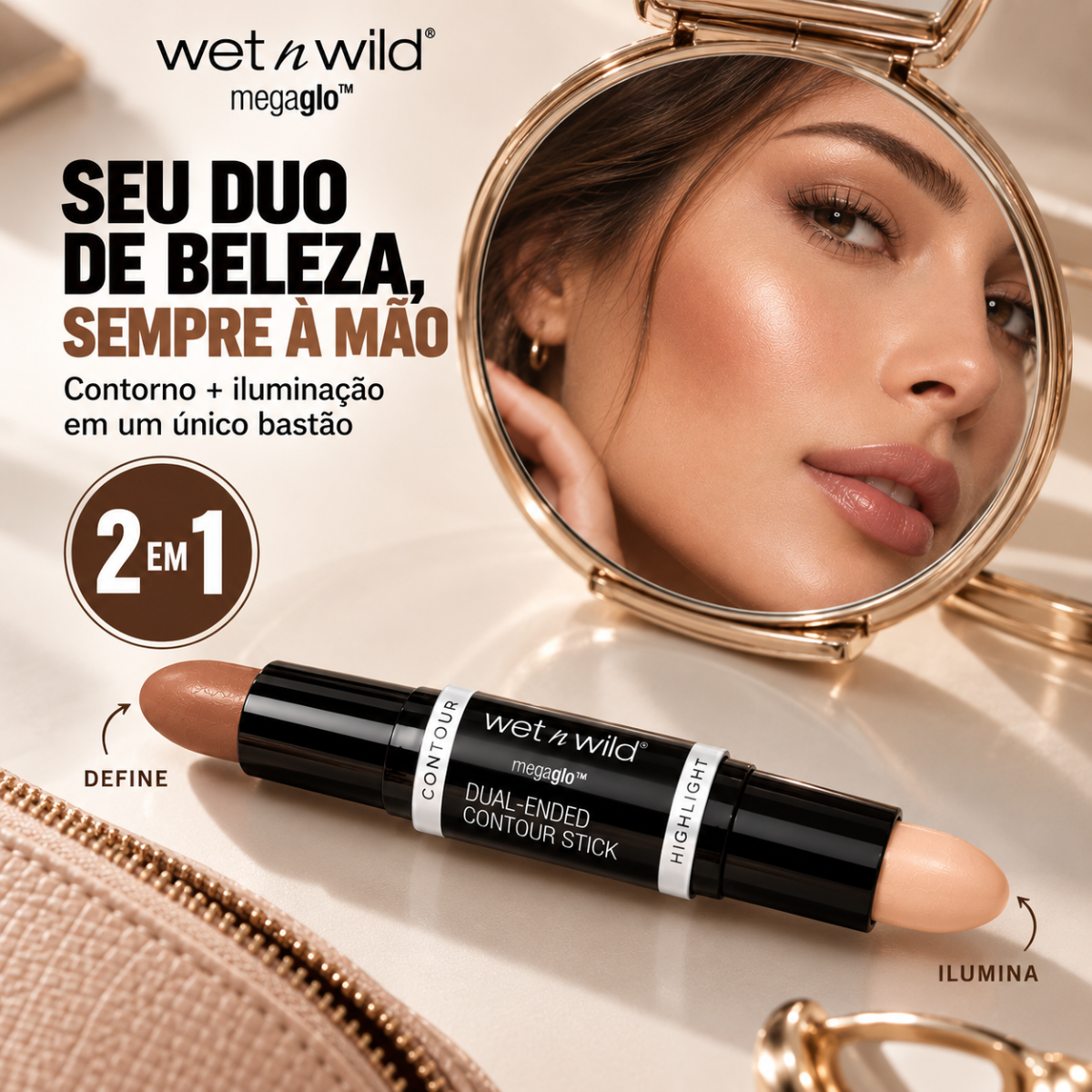 Contorno em Bastão - MegaGlo Dual-Ended Contour Stick