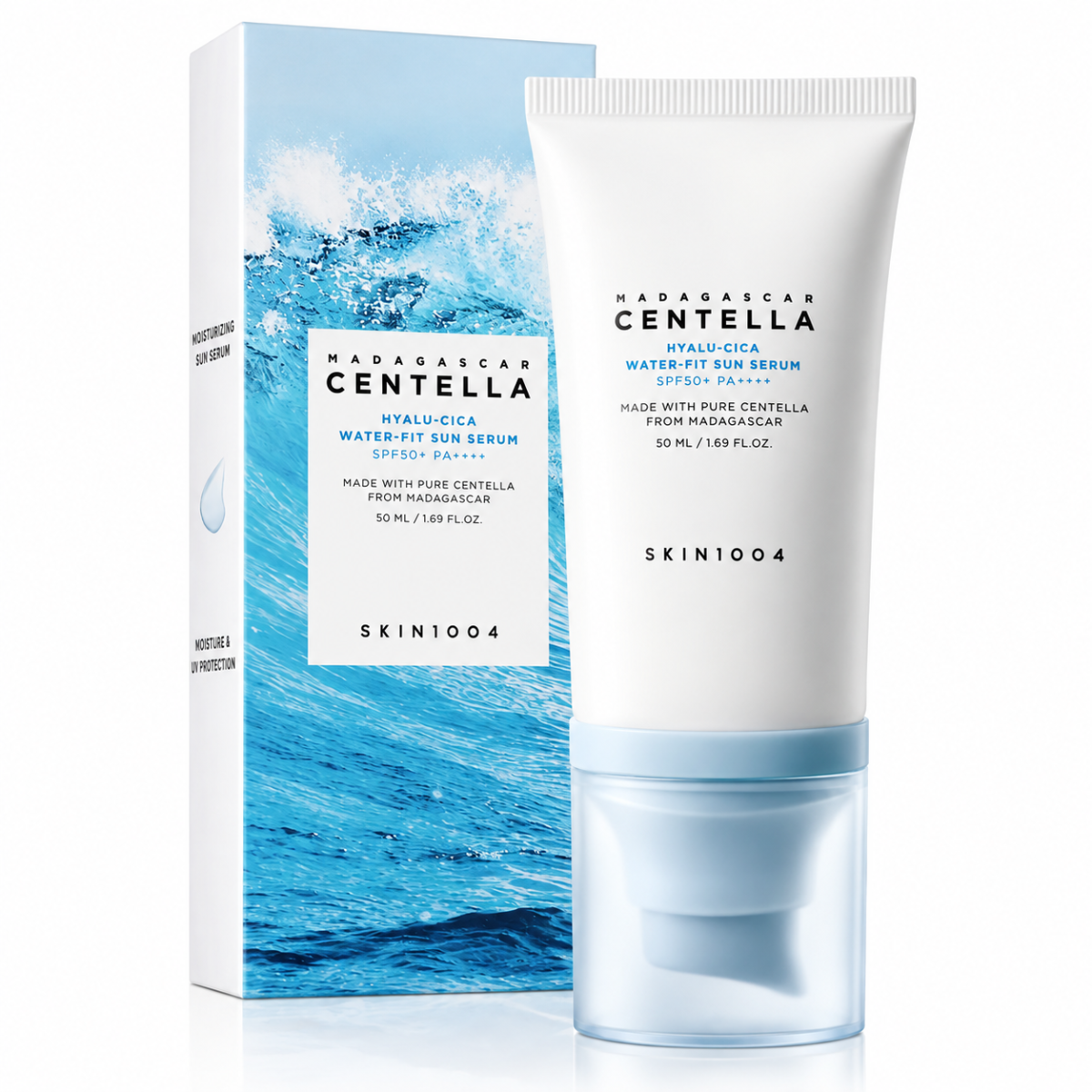 SKIN1004 Madagascar Centella Protetor Solar Facial Hyalu-Cica FPS 50+ 50ml