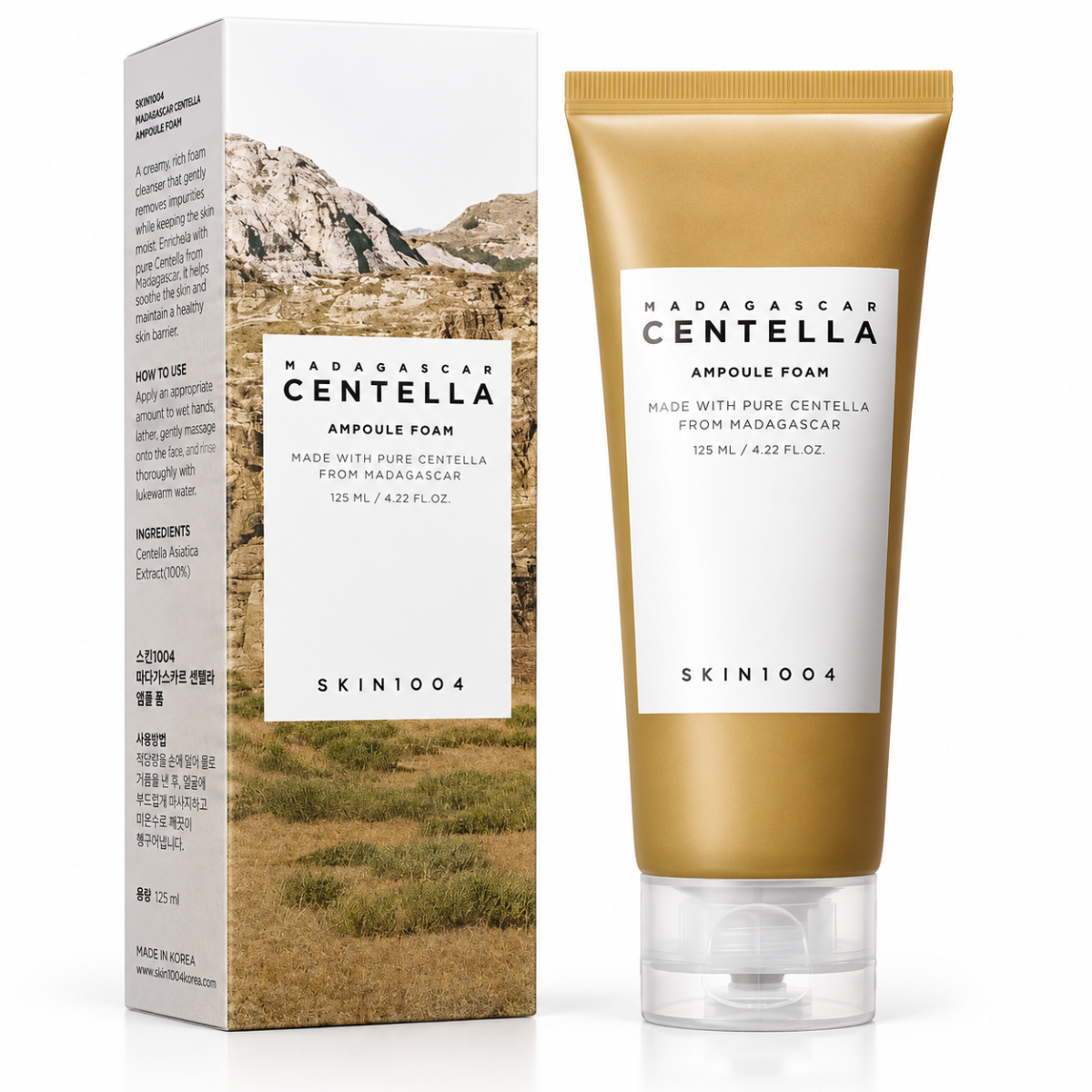 SKIN1004 Madagascar Centella Espuma de Limpeza Facial 125ml