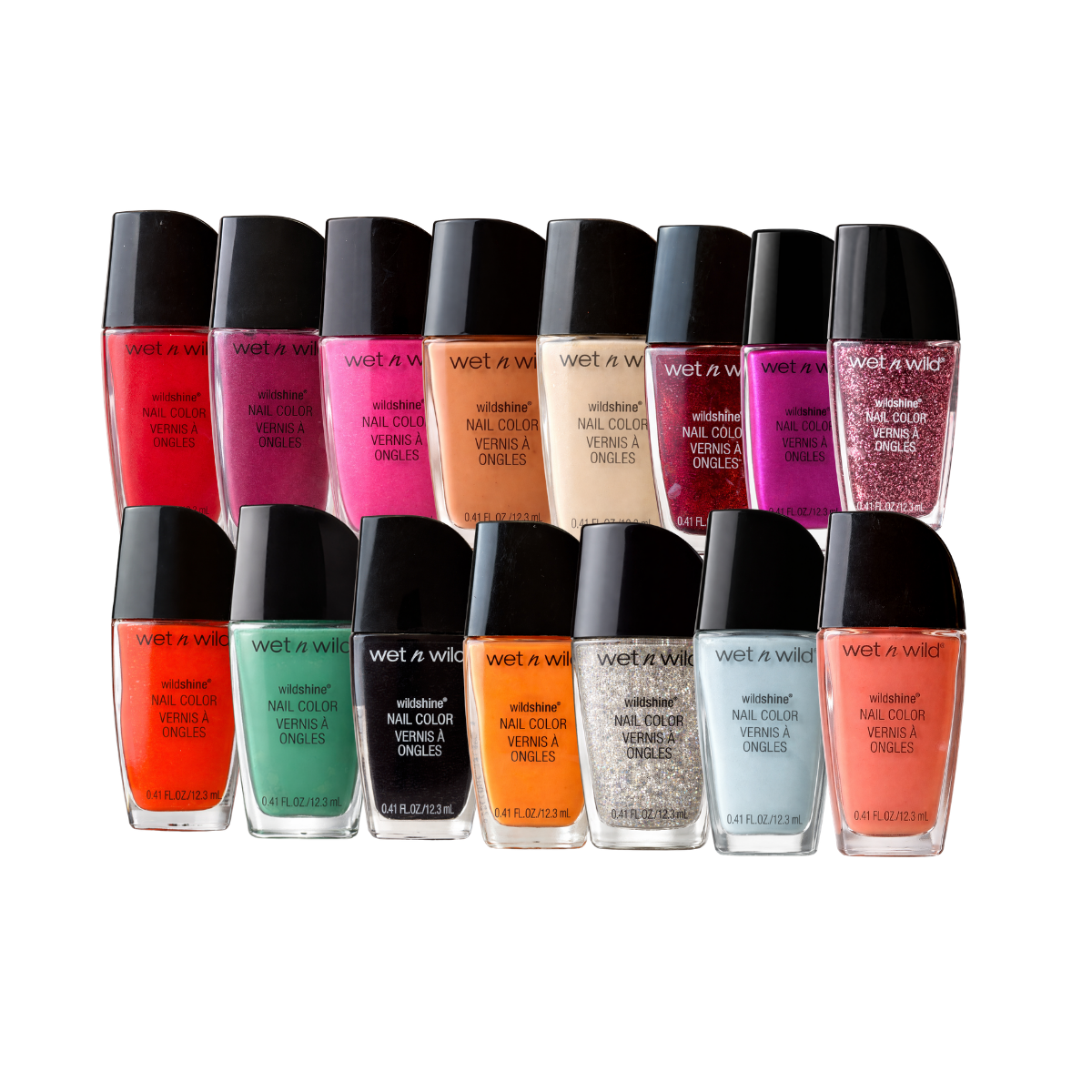 KIT 16 ESMALTES WET N WILD SHINE NAIL COLOR