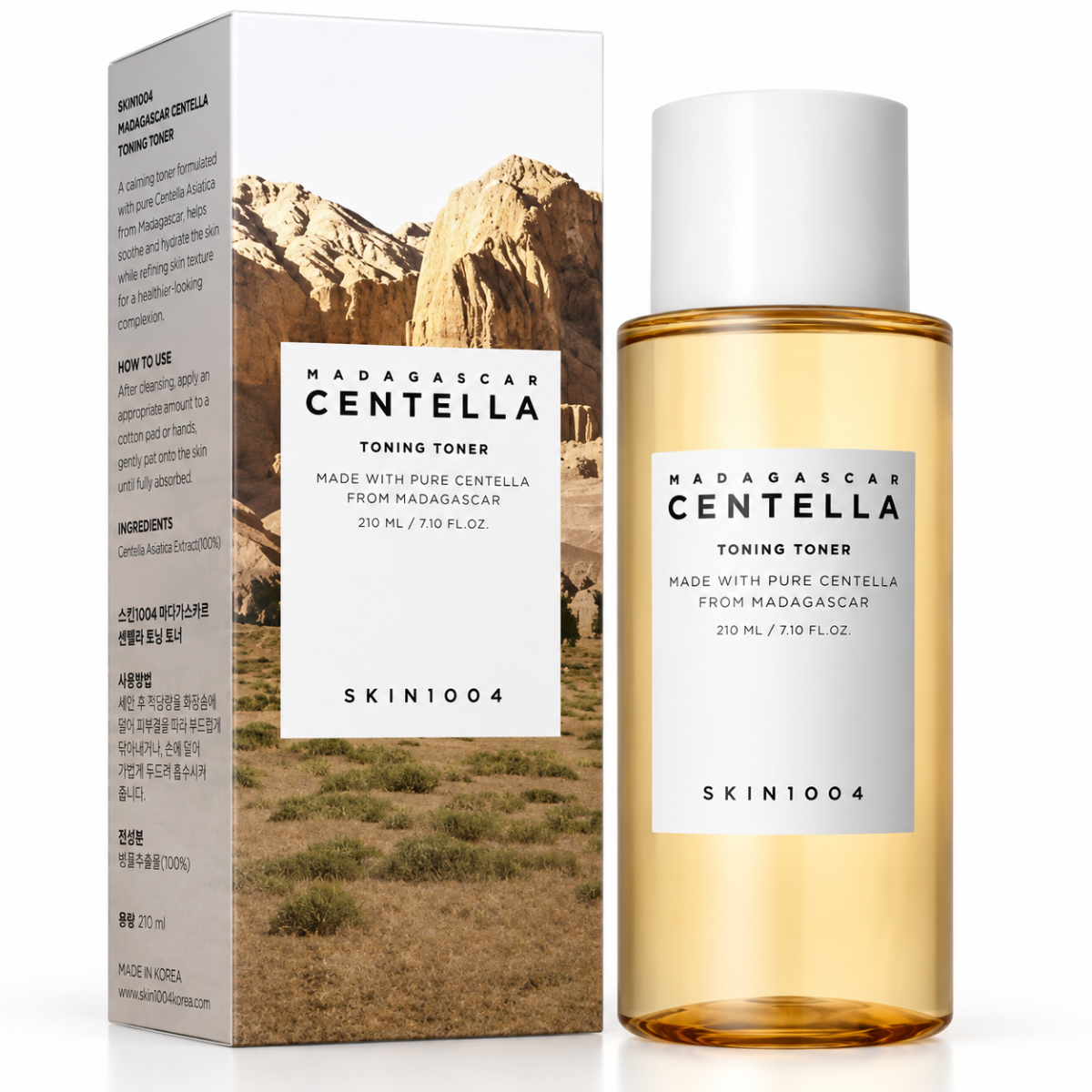 SKIN1004 Madagascar Centella Tônico Facial Esfoliante 210ml