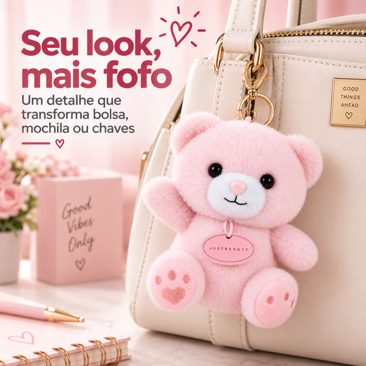 Chaveiro em Formato de Ursinho