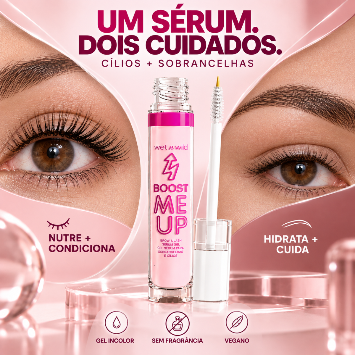 Serum de Sobrancelhas e Cílios - Boost Me Up Brow & Lash Serum Gel