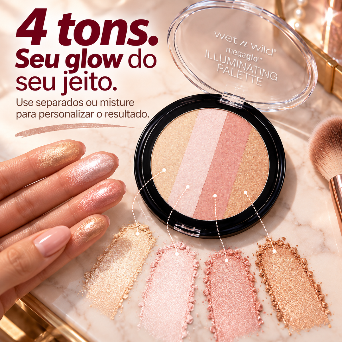 Iluminador em Pó - MegaGlo Illuminating Palette