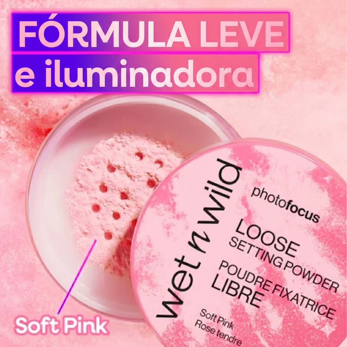 Pó solto - Photo Focus Loose Setting Powder - Soft Pink