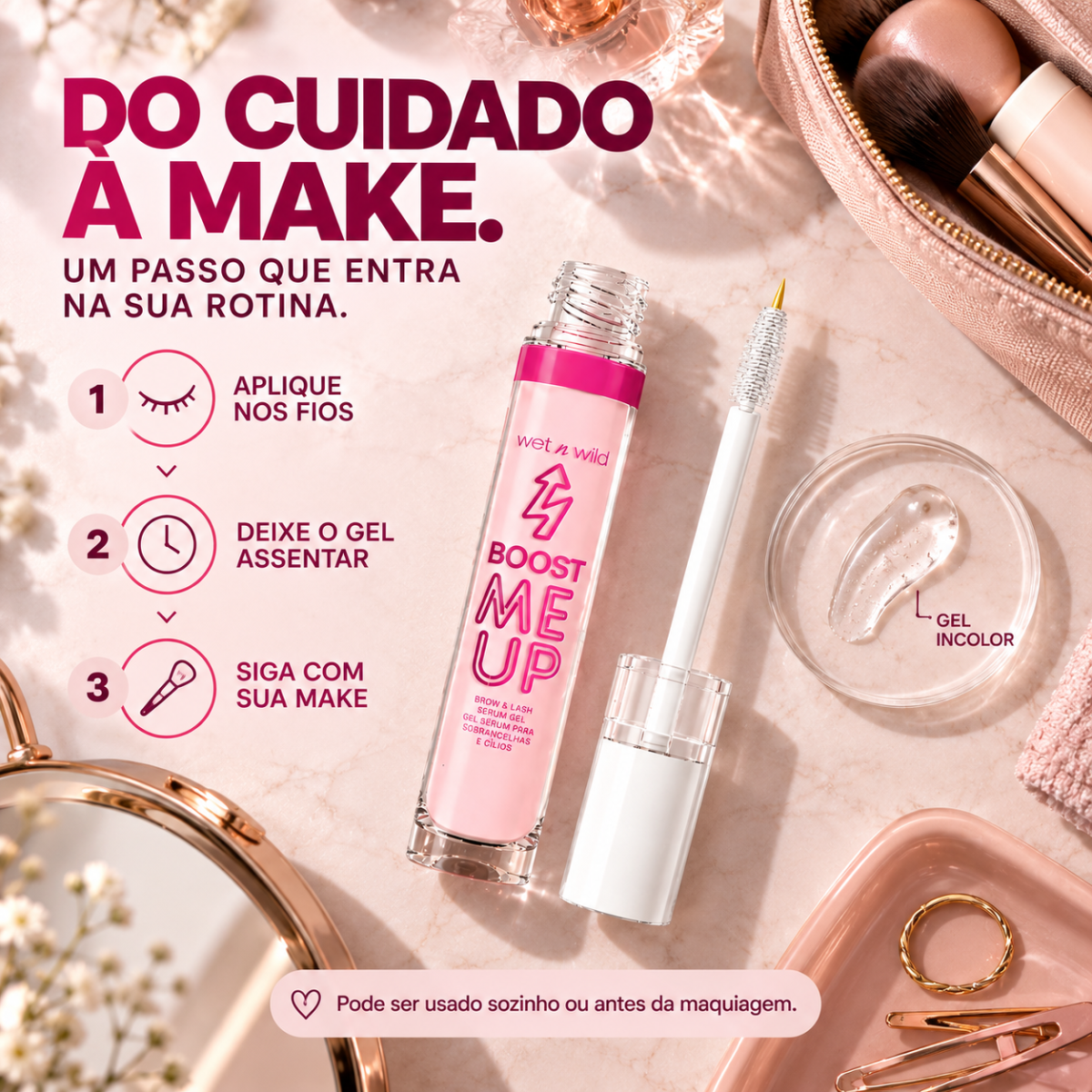 Serum de Sobrancelhas e Cílios - Boost Me Up Brow & Lash Serum Gel