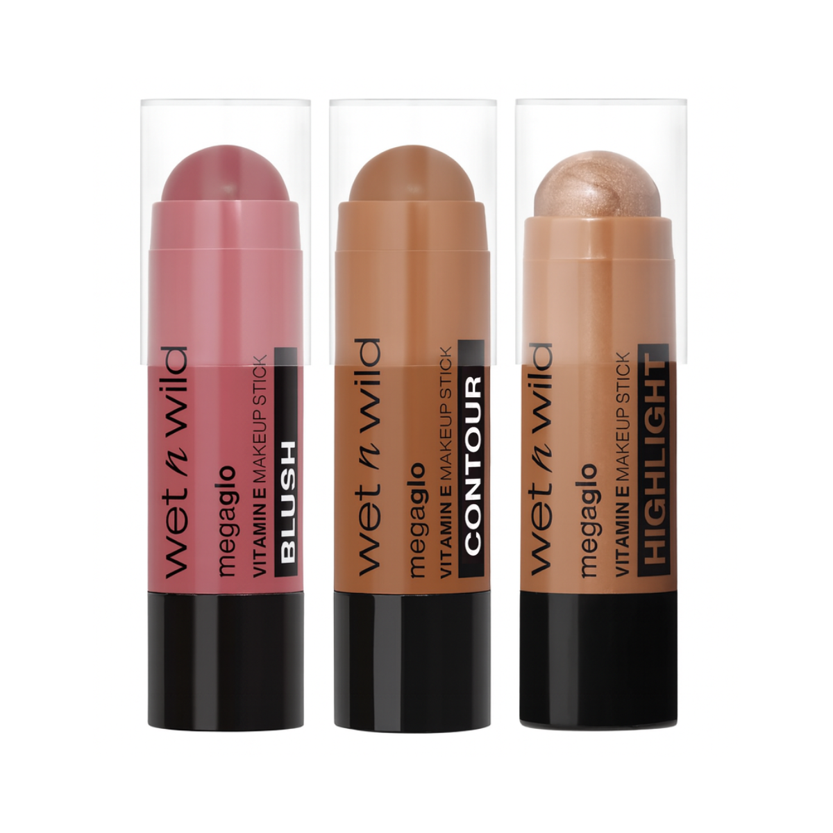 Kit 3 Maquiagem em Bastão Say It Ain’t Rose + Where's Walnut? + Desert Sands