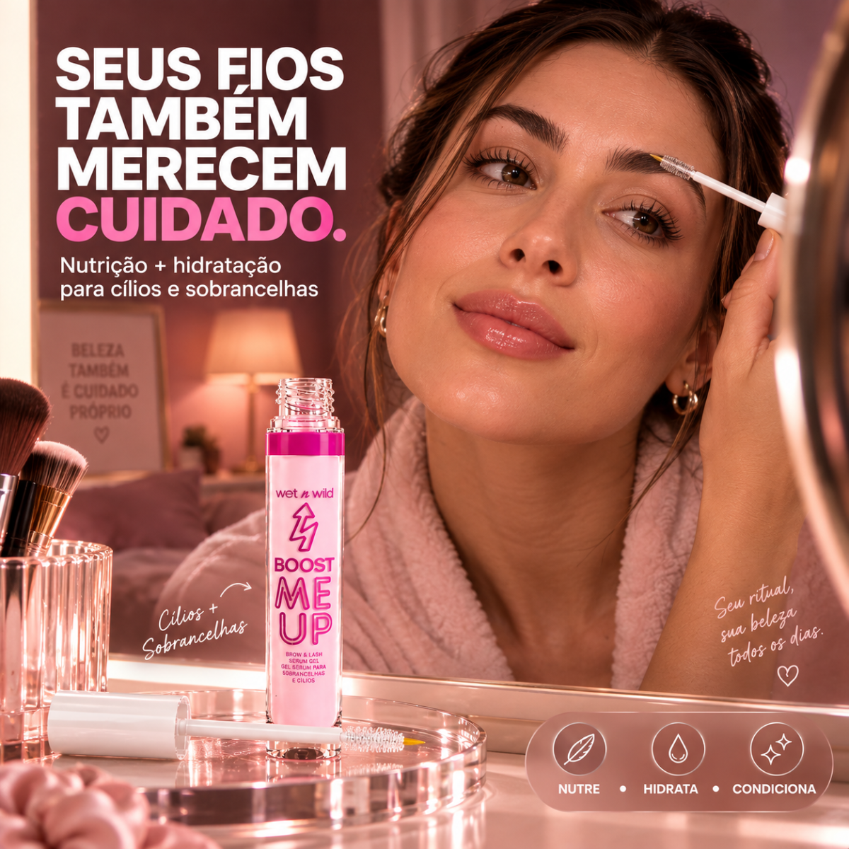 Serum de Sobrancelhas e Cílios - Boost Me Up Brow & Lash Serum Gel