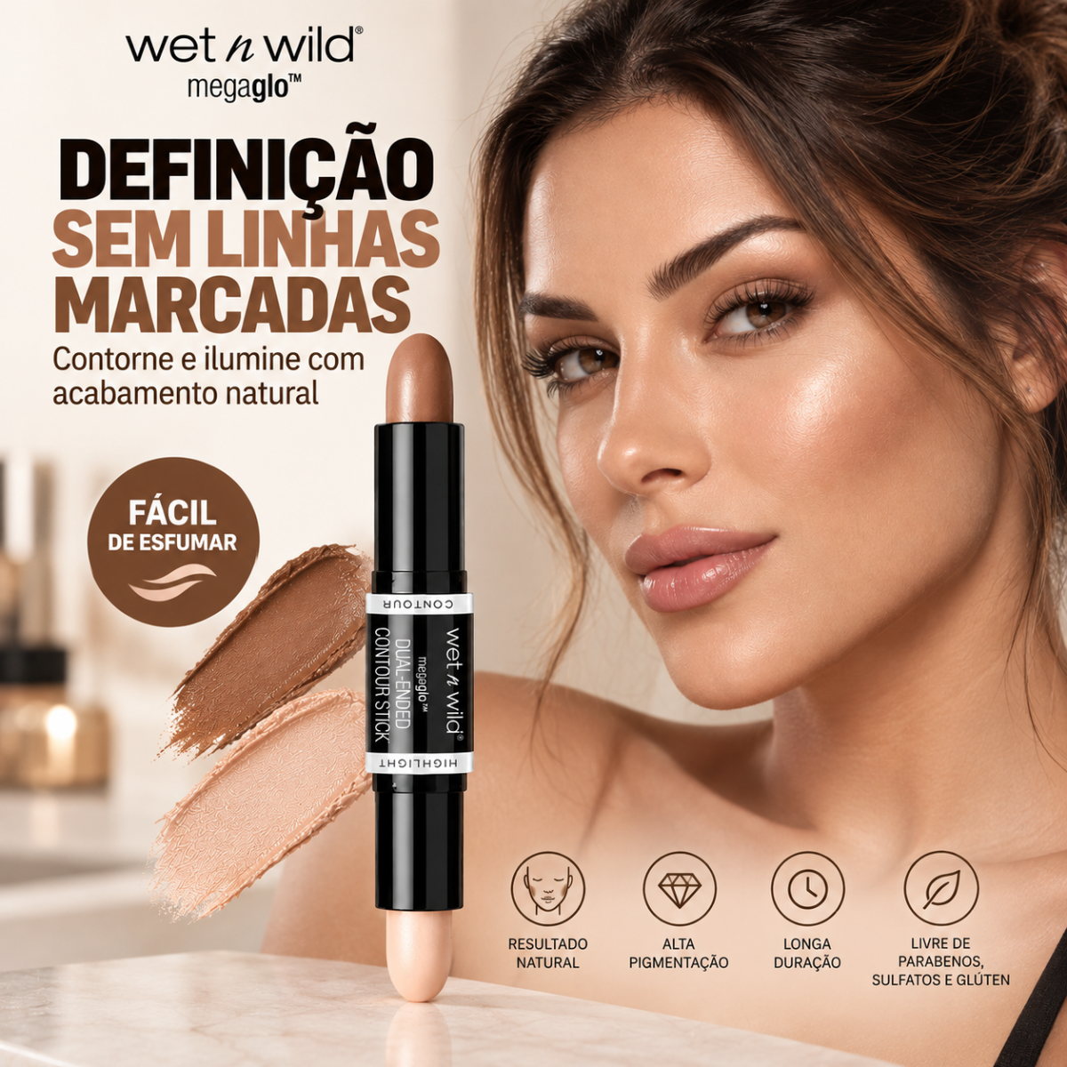 Contorno em Bastão - MegaGlo Dual-Ended Contour Stick
