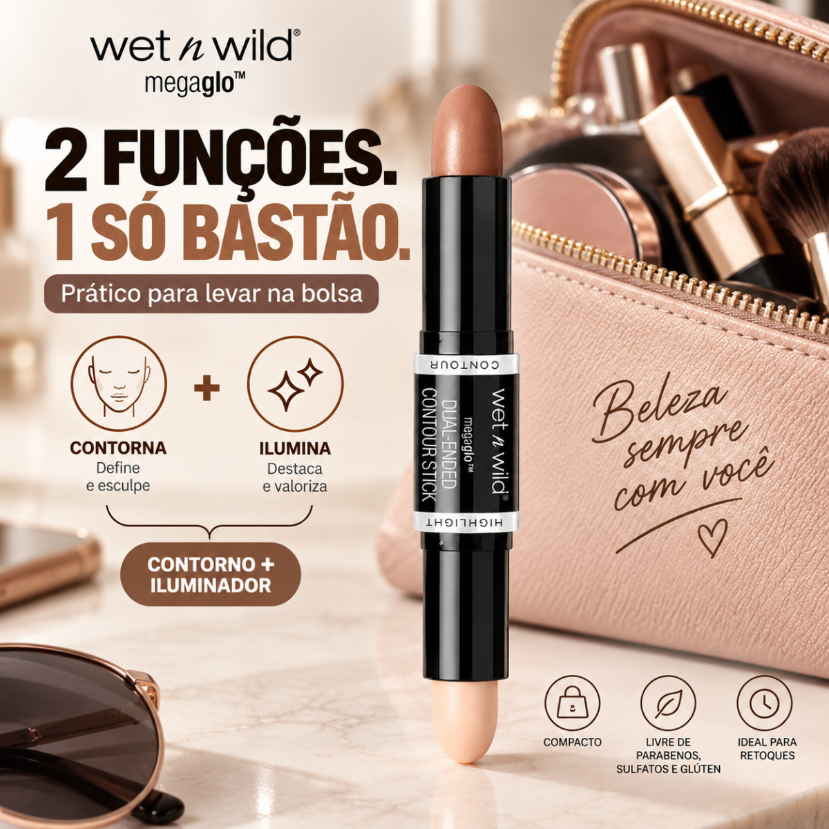 Contorno em Bastão - MegaGlo Dual-Ended Contour Stick