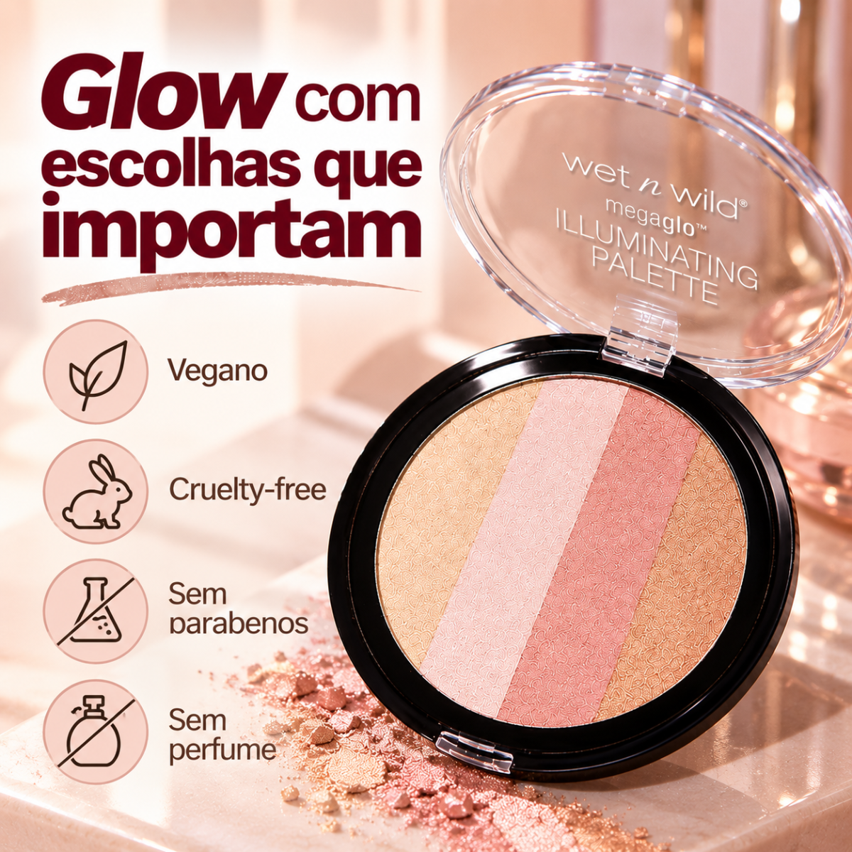 Iluminador em Pó - MegaGlo Illuminating Palette