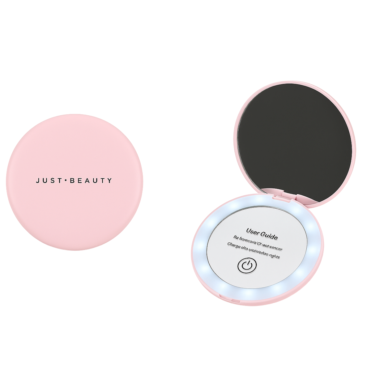 Espelho De Maquiagem Portatil Com Led