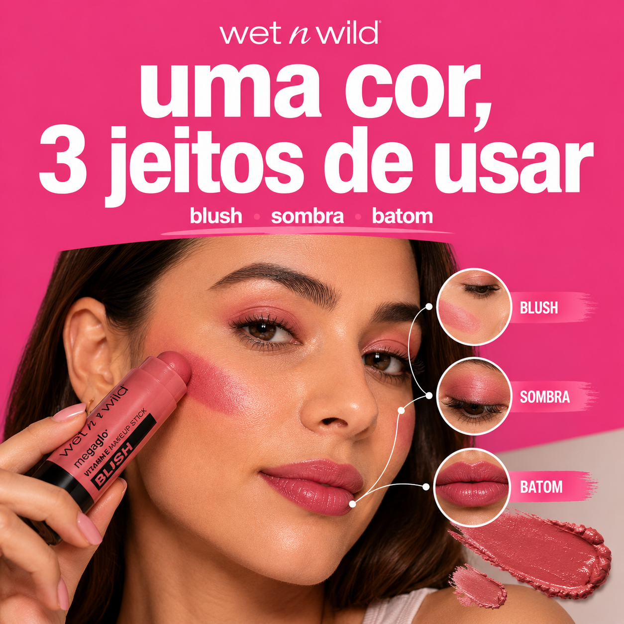 Maquiagem em Bastão - MegaGlo Makeup Stick