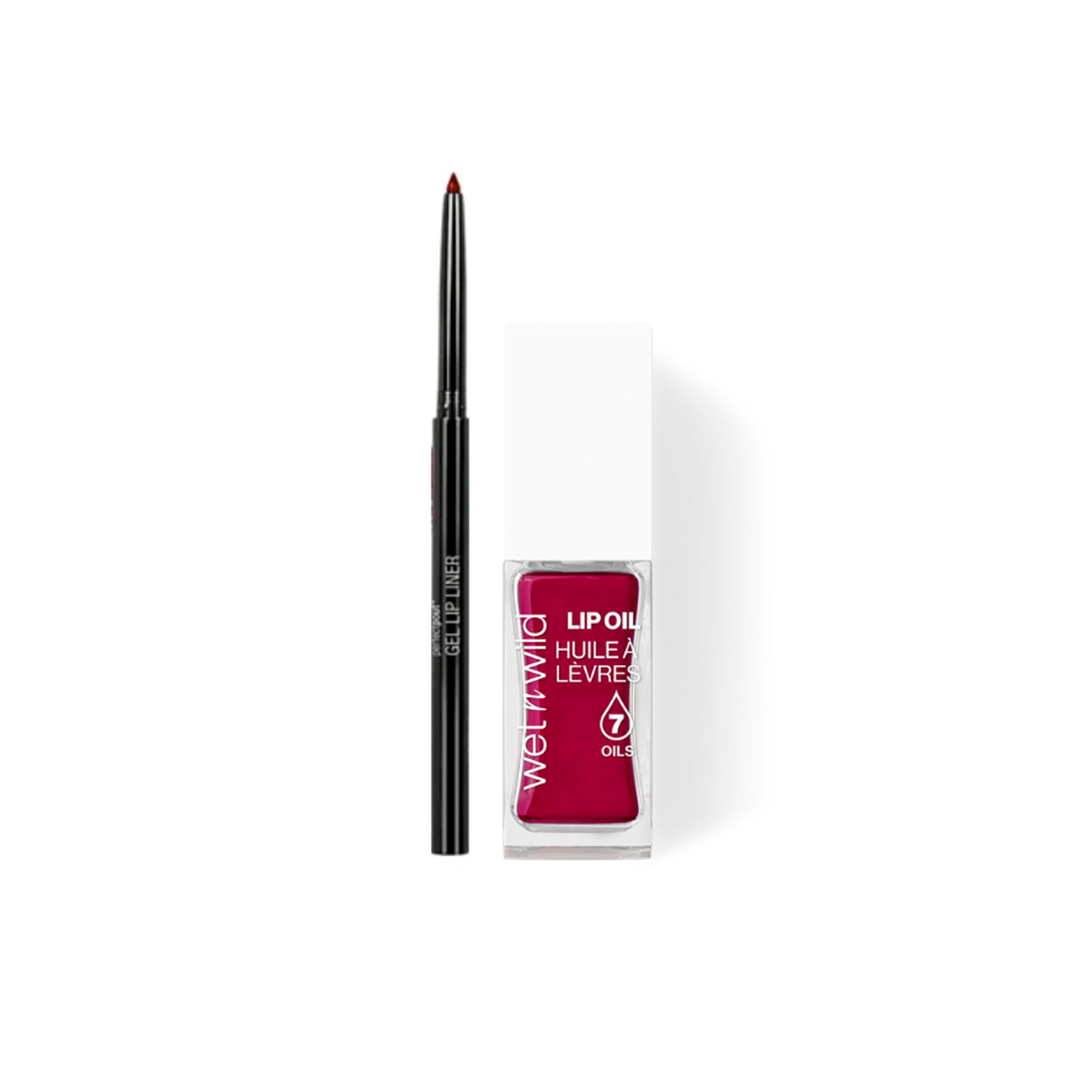 Kit 1 Lip Oil + 1 Delineador Labial em Gel