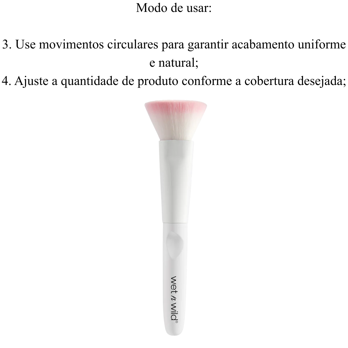 Pincel Reto para Base - Flat Top Brush