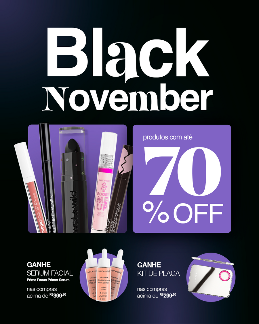 Até 70% Desconto Black November