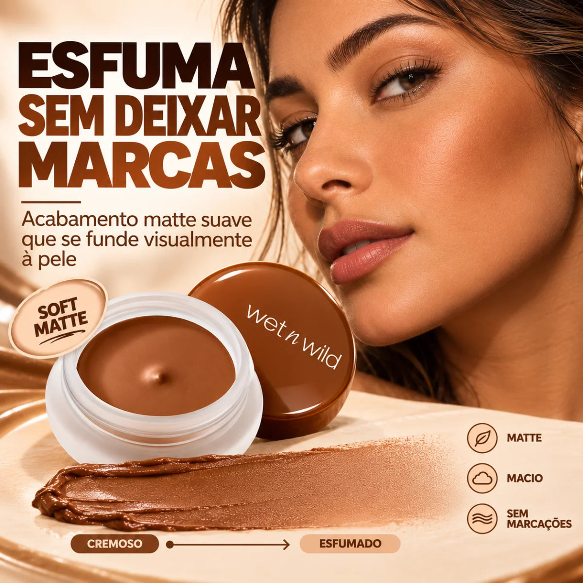 Mother Fluffer Cloud Bronzer acabamento matte esfumado