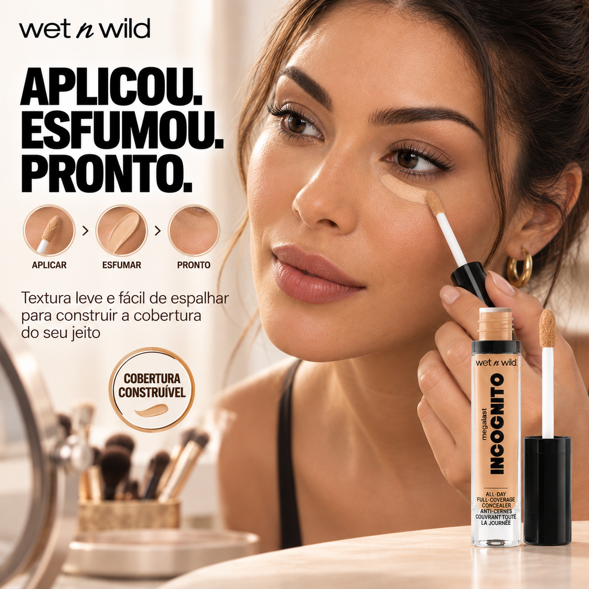 Corretivo Líquido - Mega Last Incognito All-Day Full Coverage Concealer