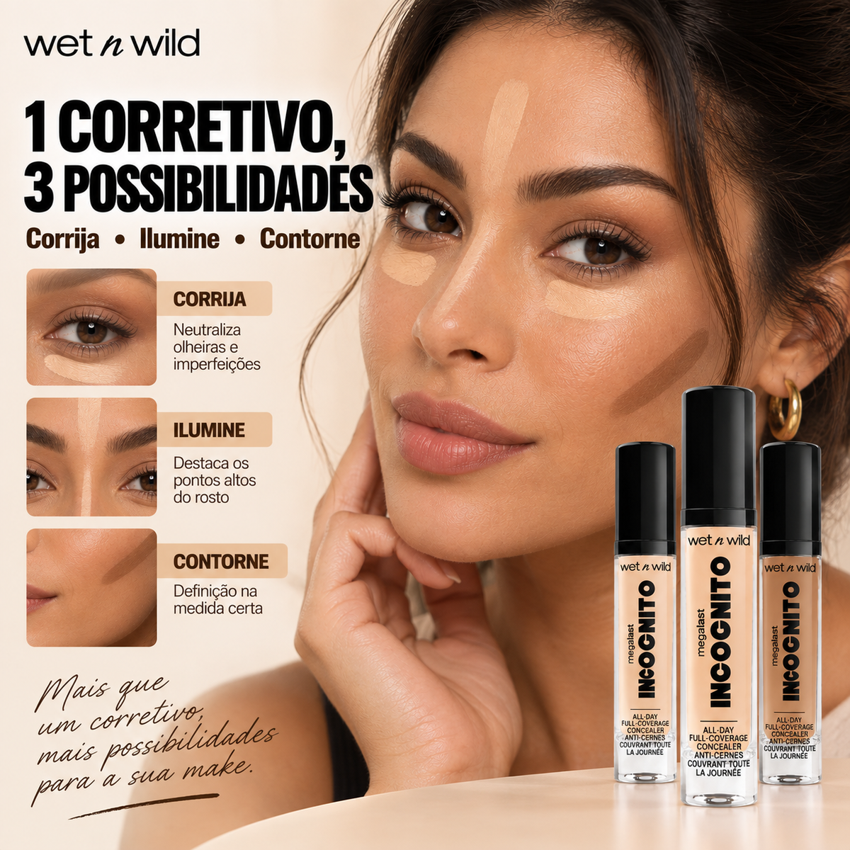 Corretivo Líquido - Mega Last Incognito All-Day Full Coverage Concealer